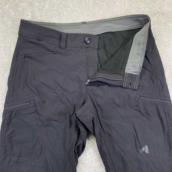 Eddie Bauer Mens 34x34 First Ascent Black Nylon Spandex Lined Outdoor Pants - Picture 2 of 16